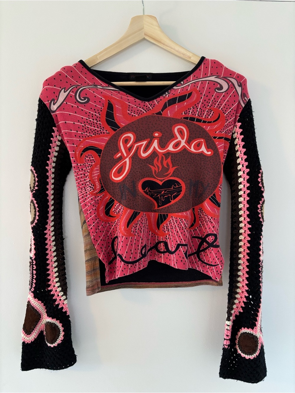 Rare Custo Barcelona Frida In My Heart long sleeve top